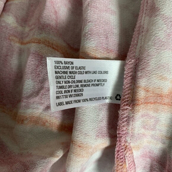 Knox Rose Size Small Multicolor Boho Print Smocked Surplice Maxi Dress - Picture 5 of 6